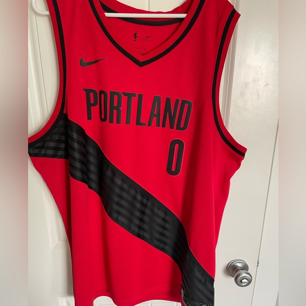 Damien Lillard Red Jersey